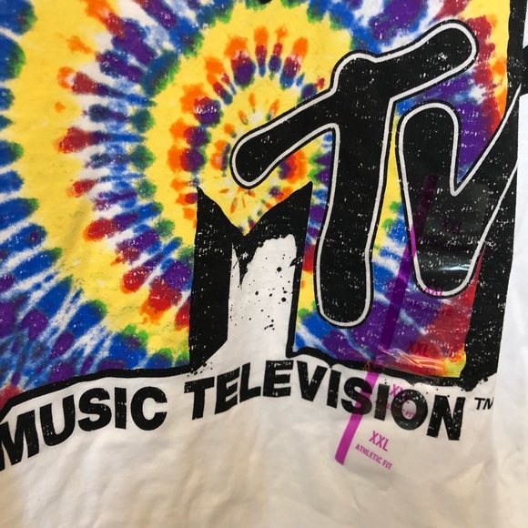 NWT MTV Tie Dye T Shirt graphic tee - Picture 2 of 4